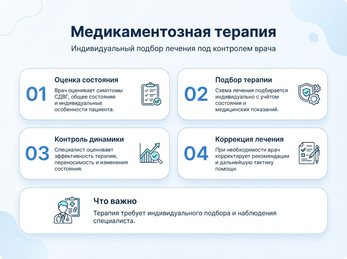 Лечение СДВГ в Киржаче у детей и взрослыхинфографика